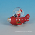 Lovely Santa Design 45MM Harz Mini Schneekugel